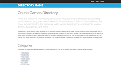 Desktop Screenshot of directorygame.com
