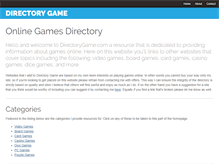 Tablet Screenshot of directorygame.com